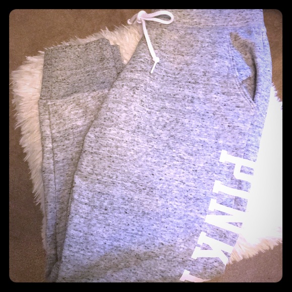 PINK Victoria's Secret Pants - Victoria’s Secret gray sweatpants